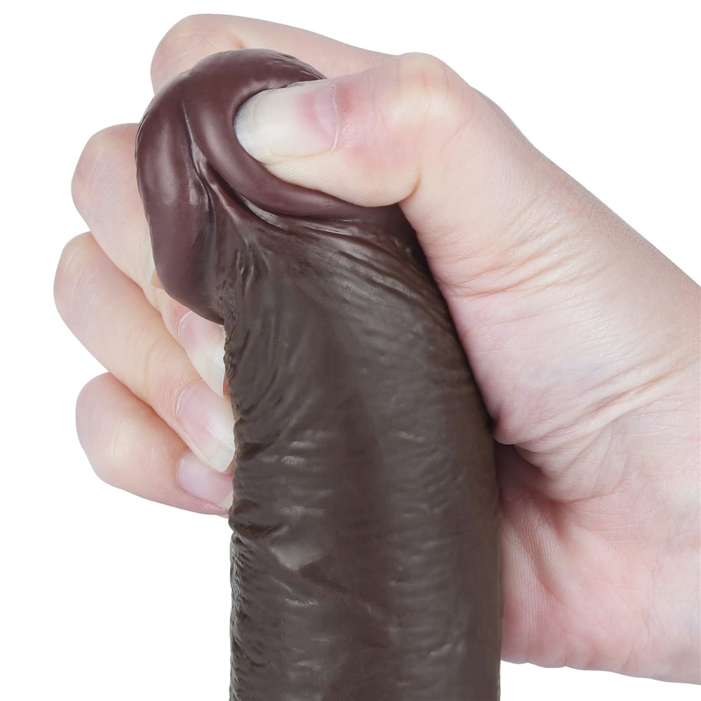7.5" Double Layer Sliding Dildo, Black III_B15O50_3