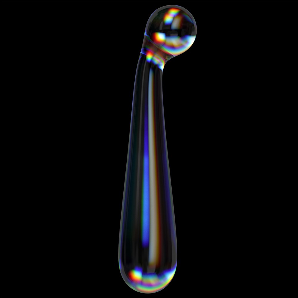 Twilight Gleam Glass Dildo - Alluring Arc