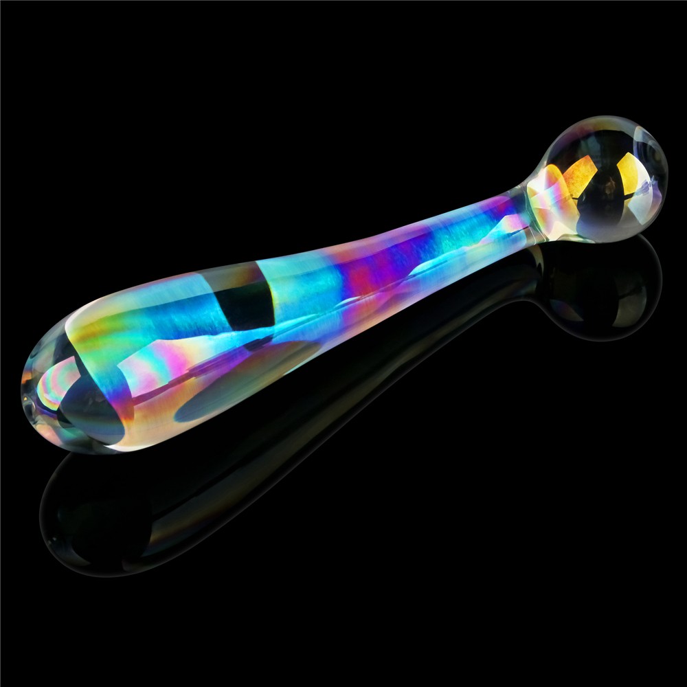 Twilight Gleam Glass Dildo - Alluring Arc