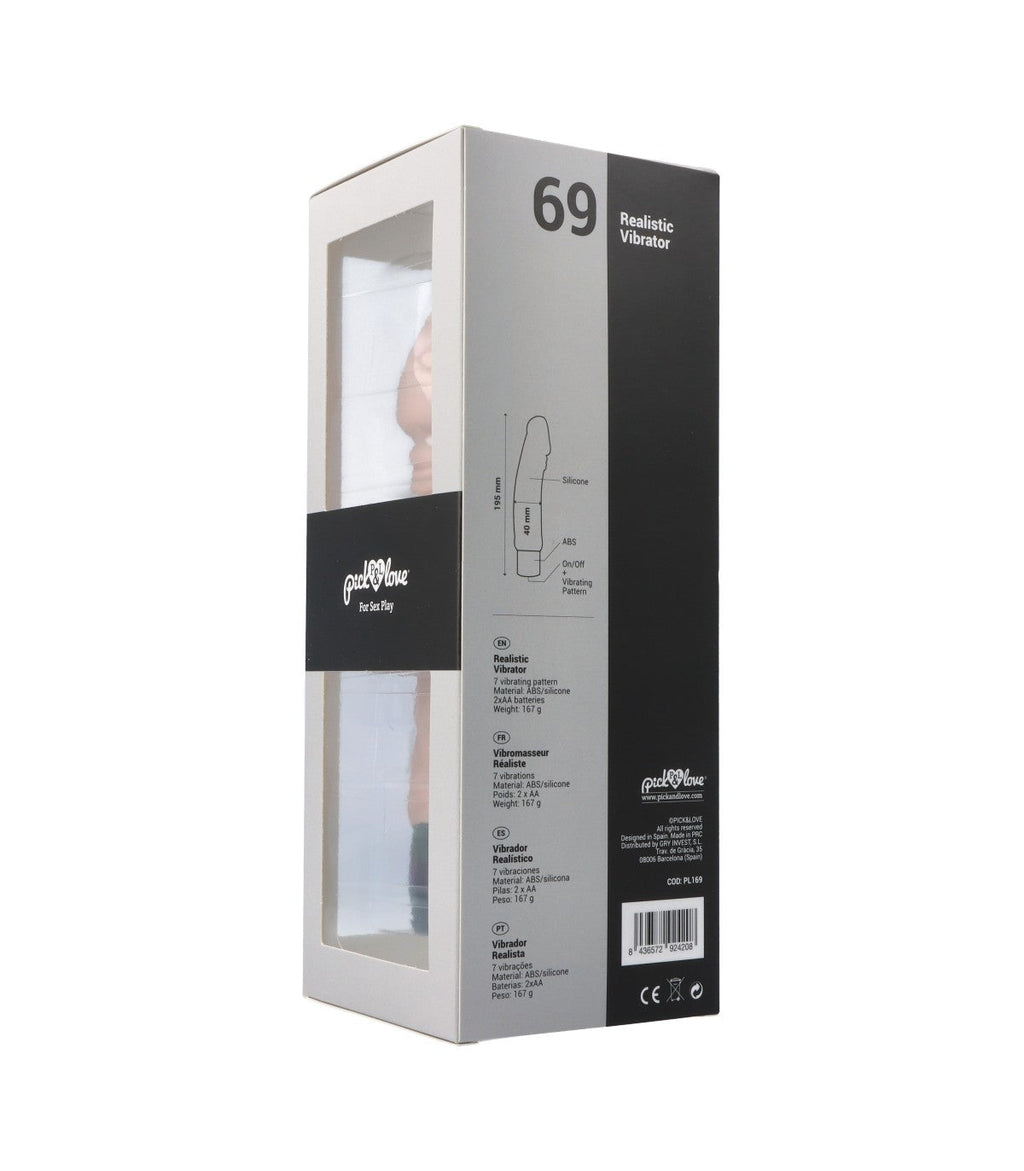 Nº 69 VIBRATORE REALISTICO FLESH