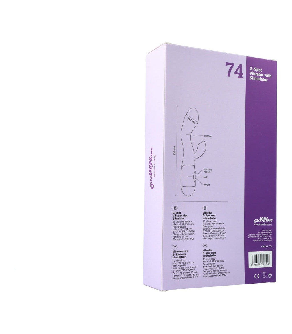 Nº 74 G-SPOT VIBRATOR WITH PURPLE STIMULATOR