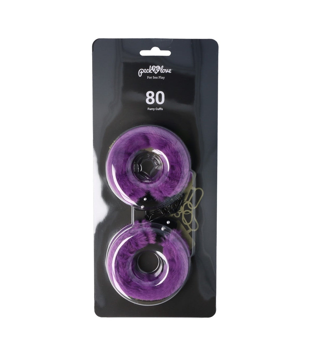 Nº 80 PURPLE FURRY CUFFS