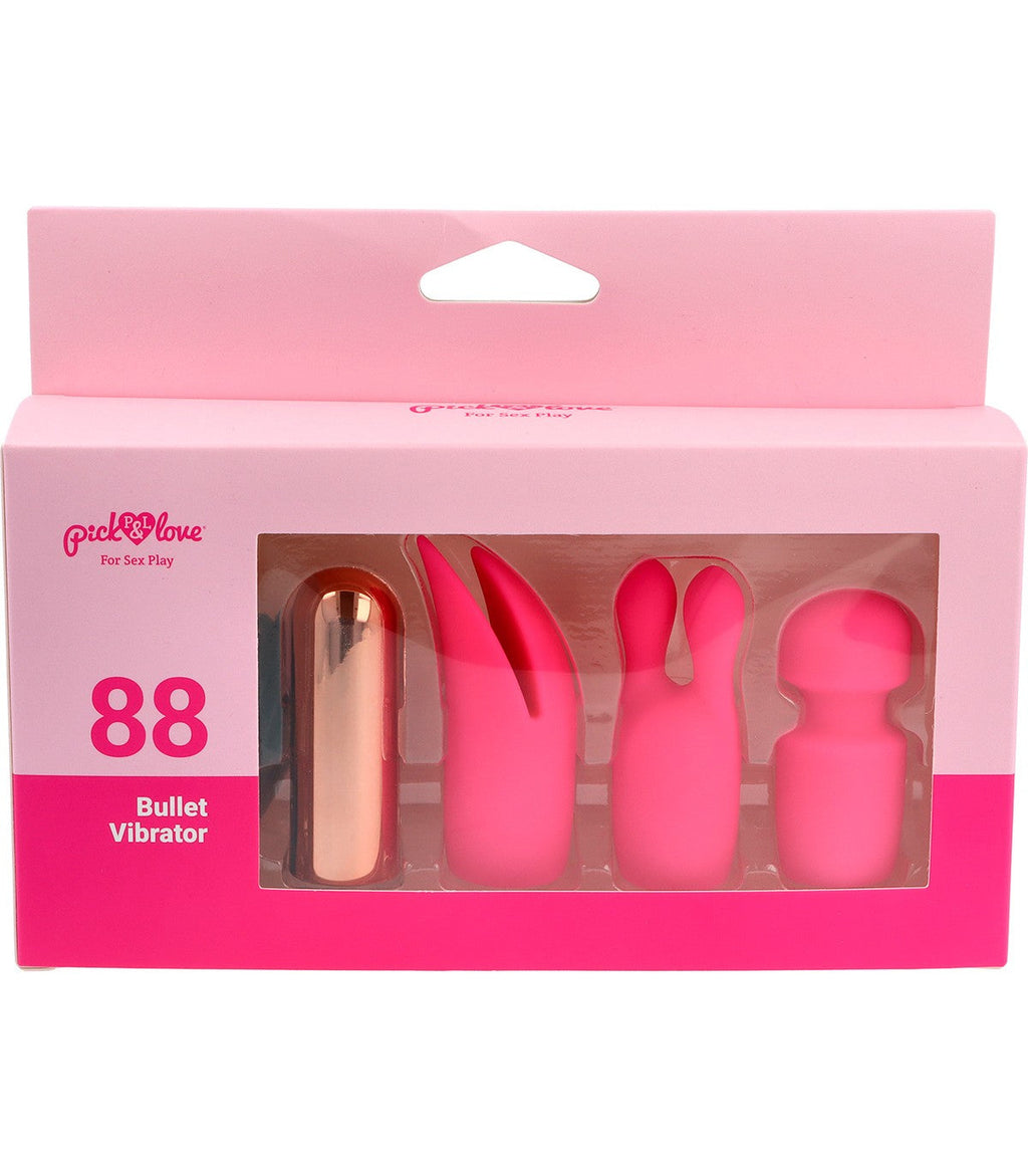 Nº 88 RECHARGEABLE BULLET WITH PINK SILICONE COVERS