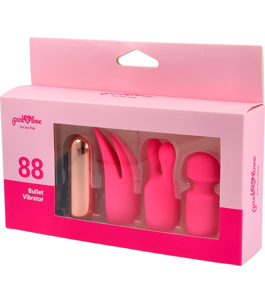 Nº 88 RECHARGEABLE BULLET WITH PINK SILICONE COVERS