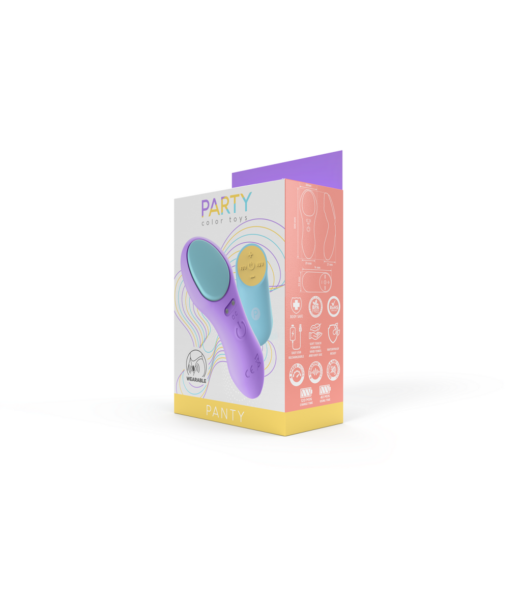 LILA PANTY VIBRATOR WITH USB CONTROL