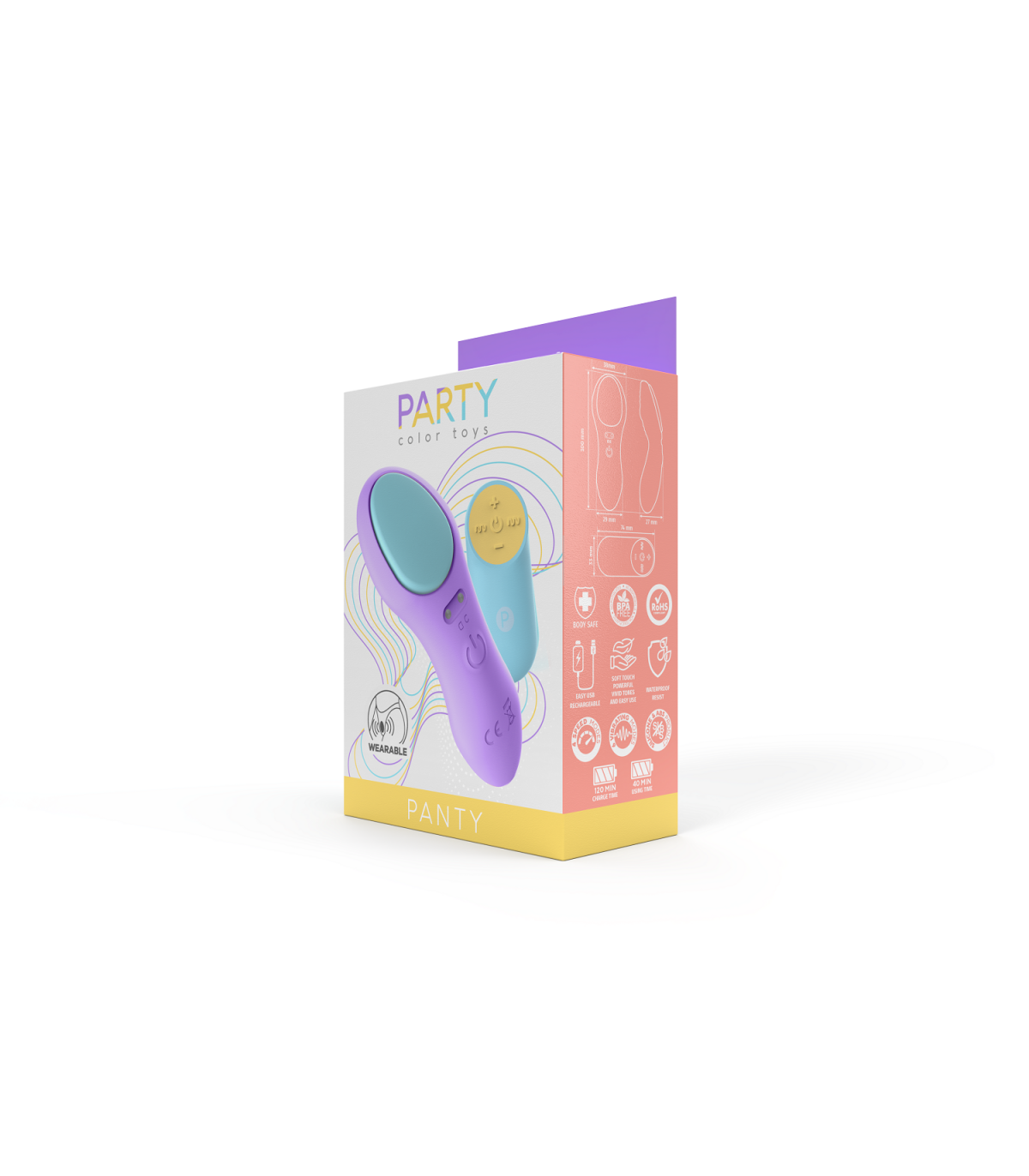 LILA PANTY VIBRATOR WITH USB CONTROL
