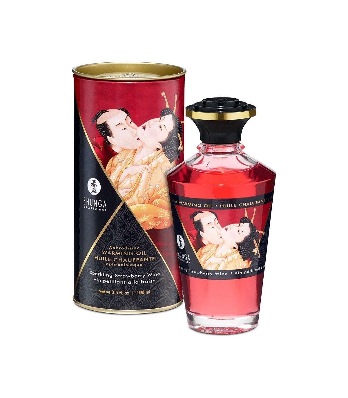 SHUNGA APHRODISIAC OIL STRAWBERRY/CAVA 100ML