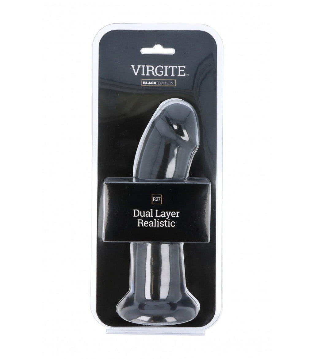 DOUBLE LAYER REALISTIC 21CM R27 BLACK