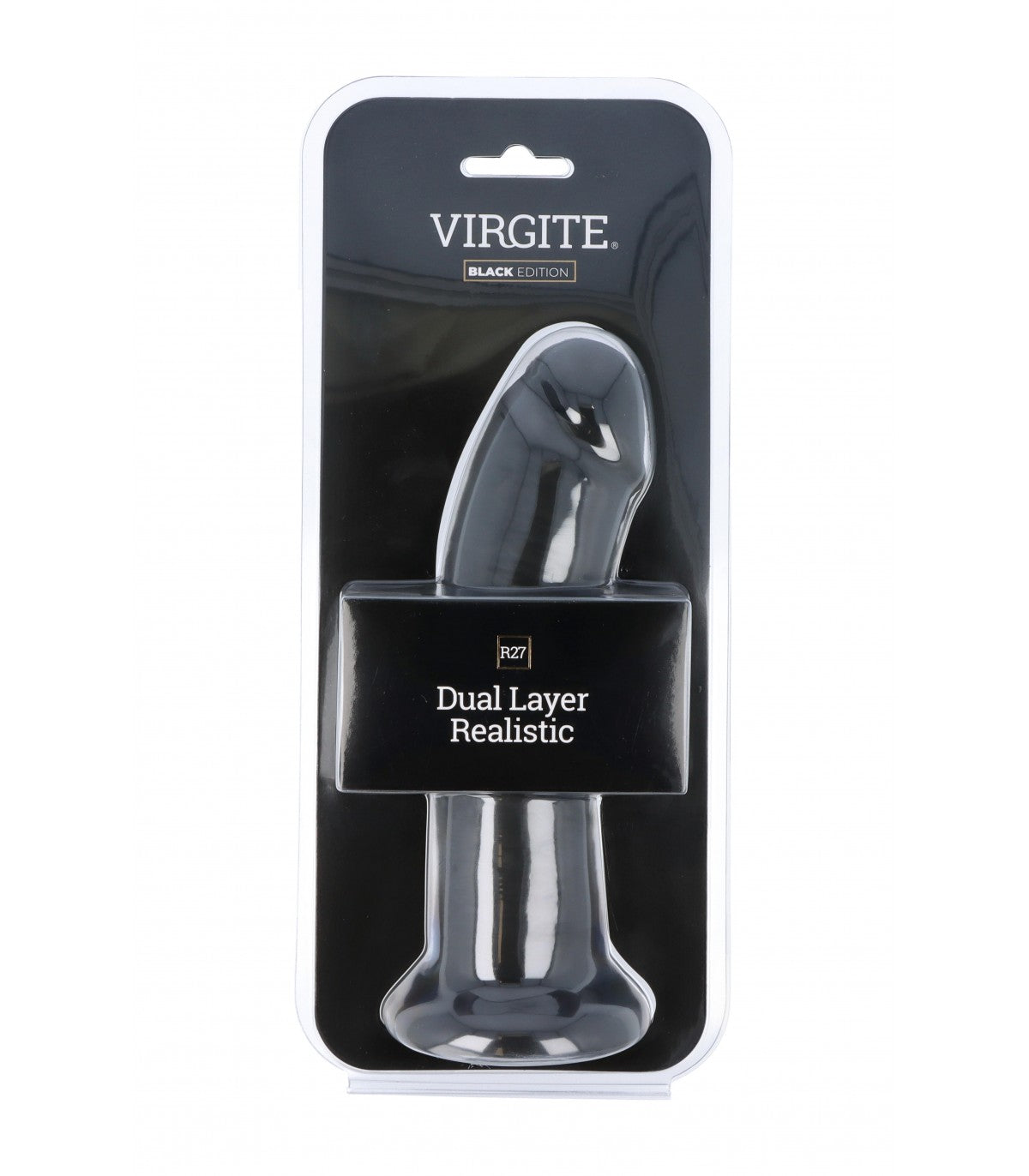 DOUBLE LAYER REALISTIC 21CM R27 BLACK