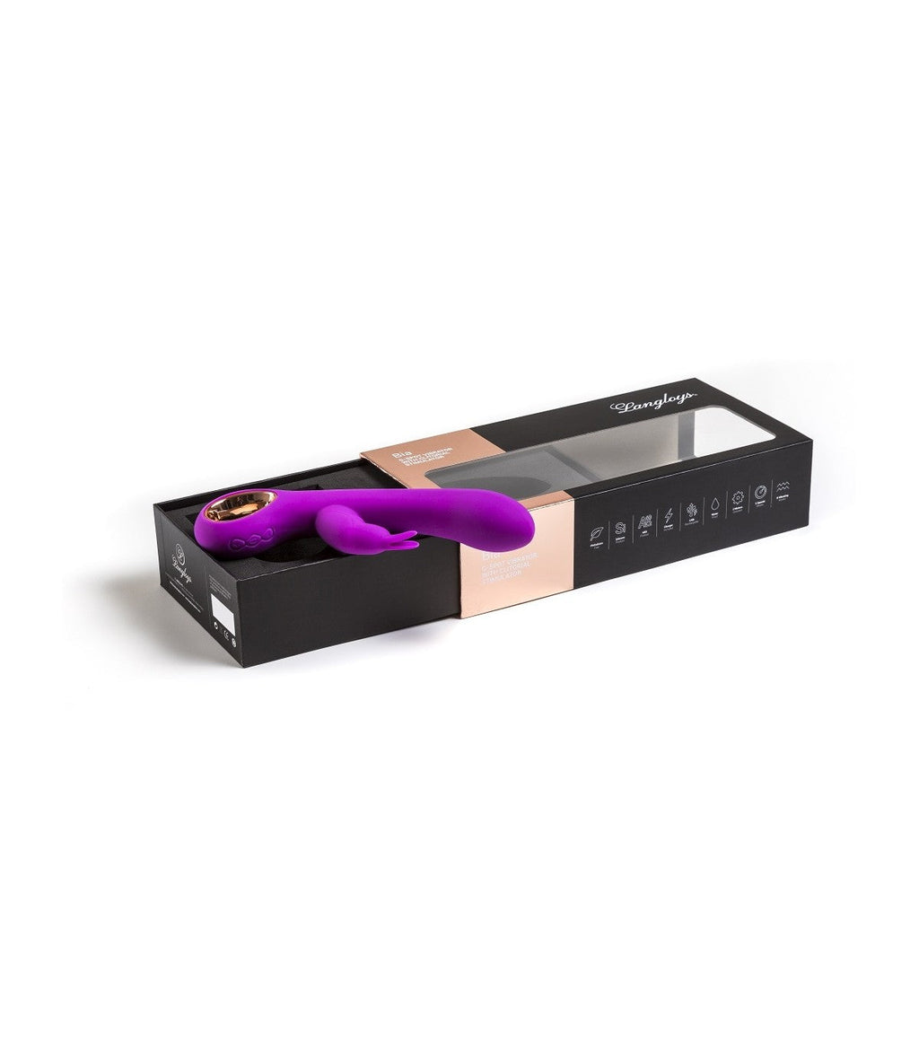 VIBRATORE PUNTO G CON STIMOLATORE CLITORIDEO BIA FUCSIA