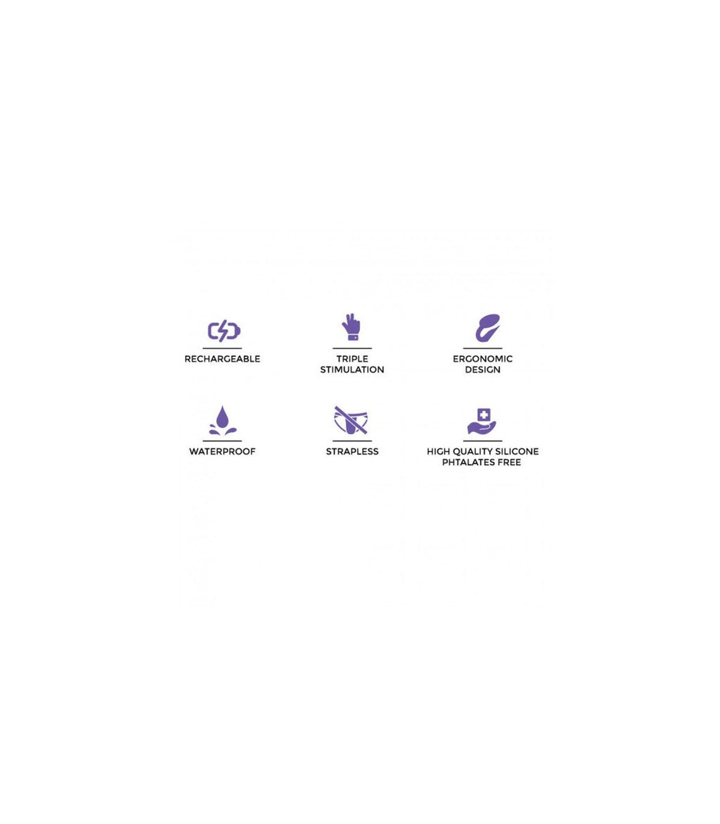USB Dual Vibration Flexible Silicone Wiring with XL Violet Control