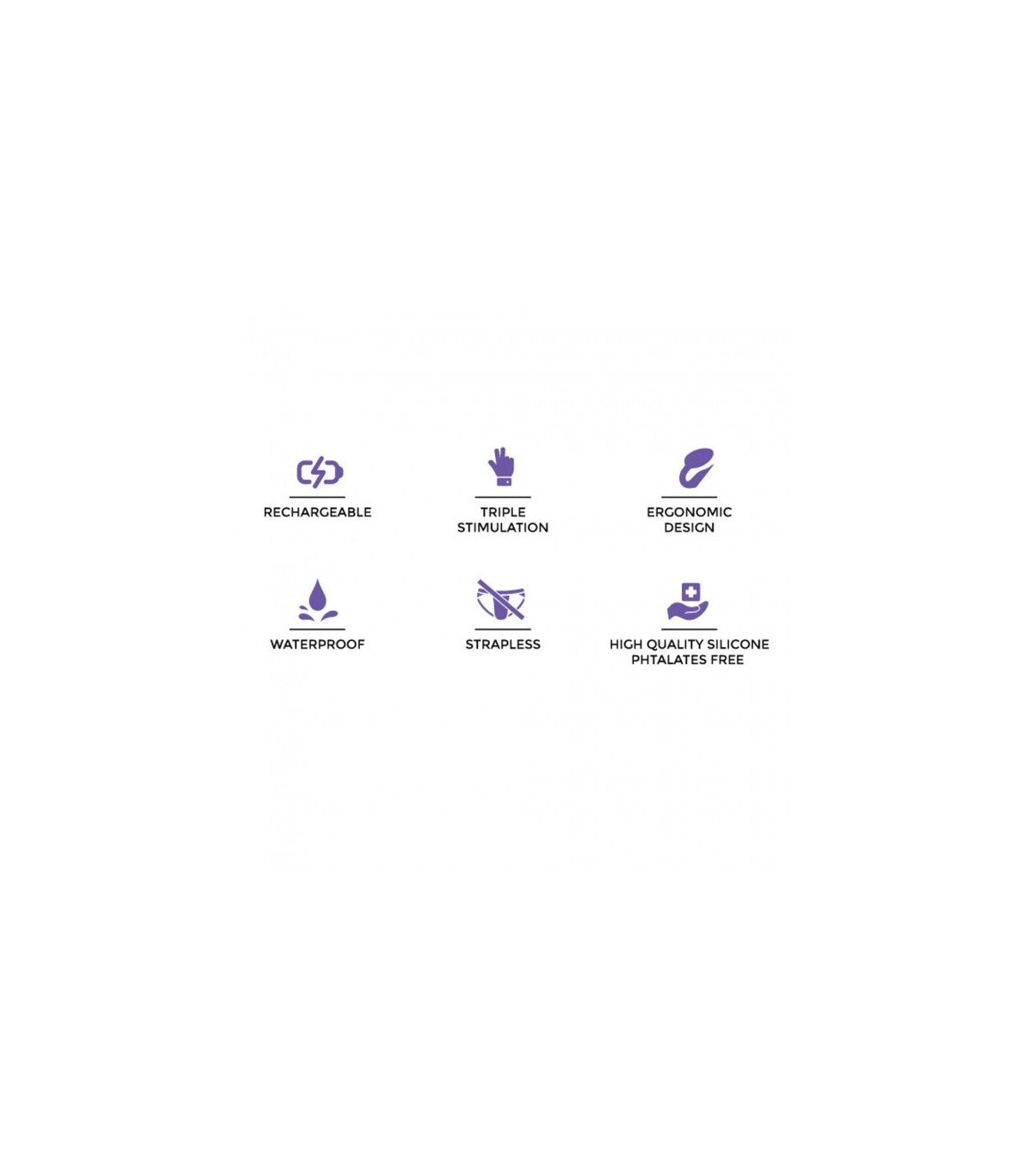 USB Dual Vibration Flexible Silicone Wiring with XL Violet Control