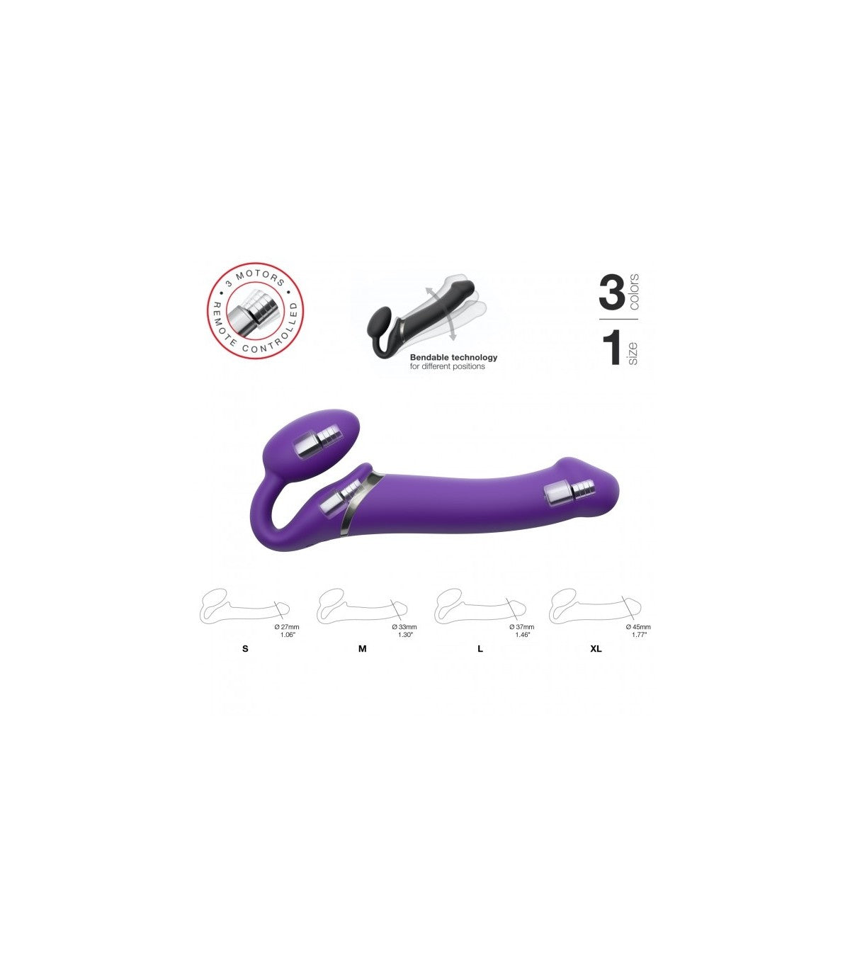USB Dual Vibration Flexible Silicone Wiring with XL Violet Control