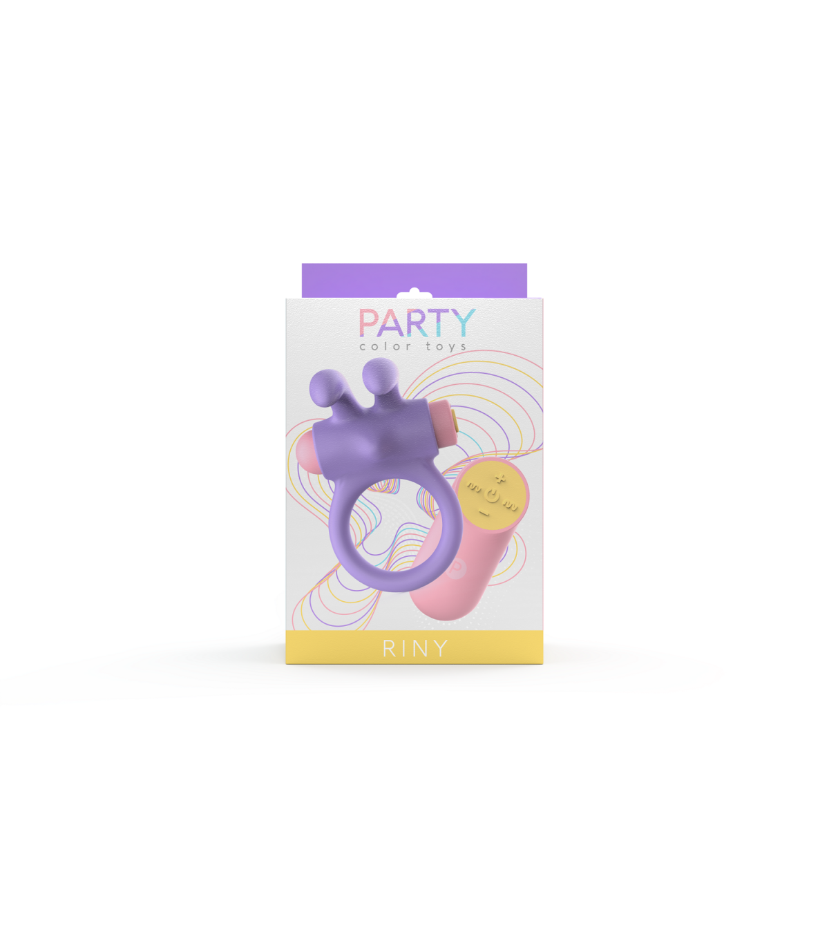 RINY VIBRATING RING WITH USB CONTROLLER IN LILAC SILICONE