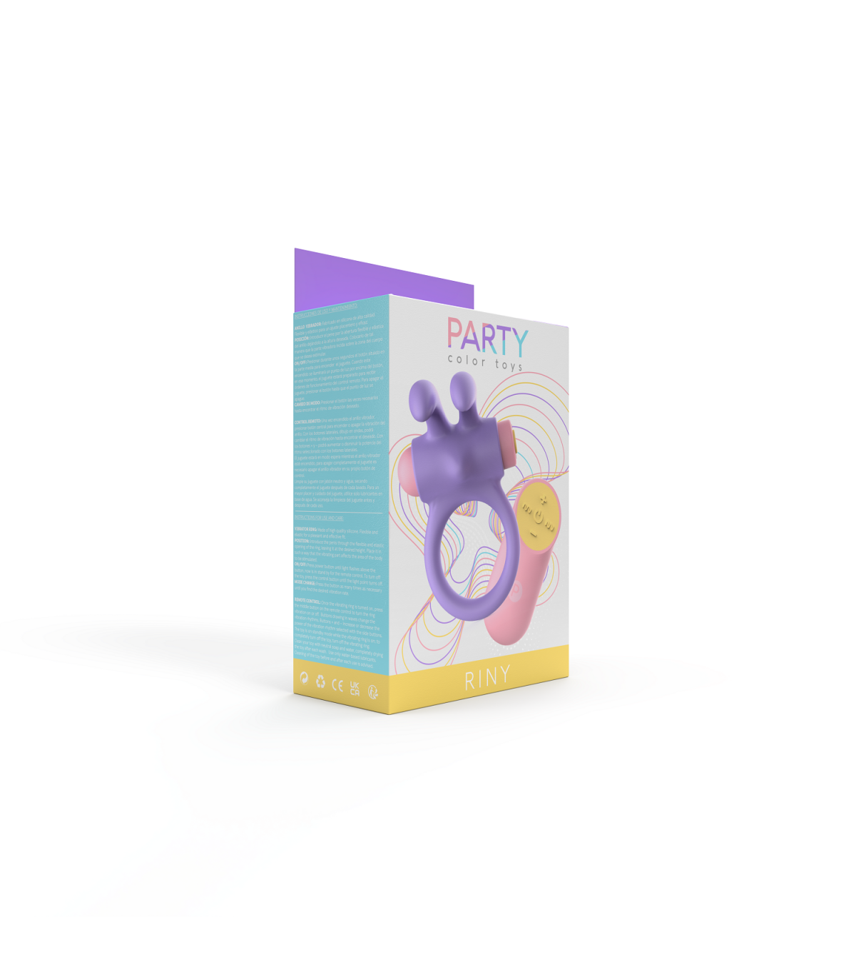 RINY VIBRATING RING WITH USB CONTROLLER IN LILAC SILICONE
