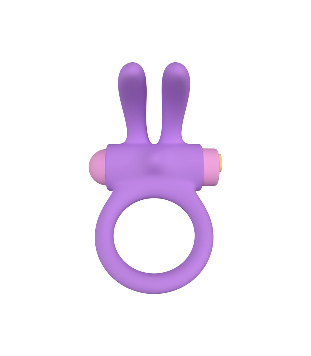 RINY VIBRATING RING WITH USB CONTROLLER IN LILAC SILICONE