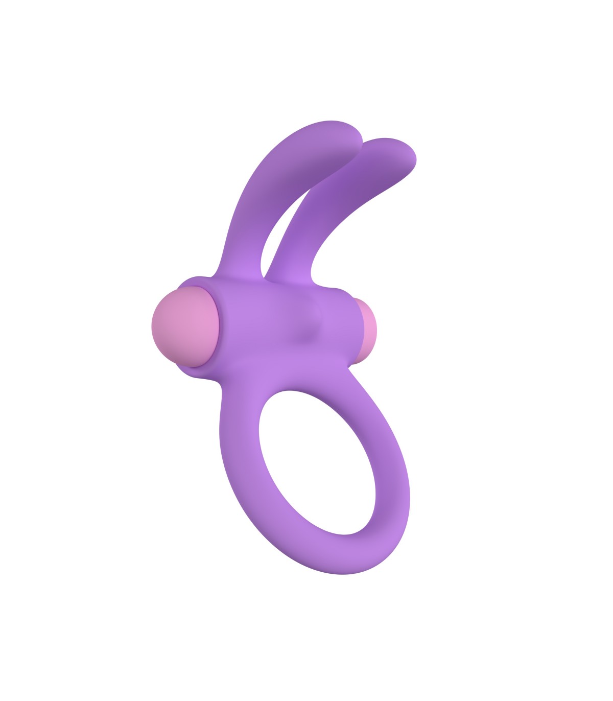 RINY VIBRATING RING WITH USB CONTROLLER IN LILAC SILICONE