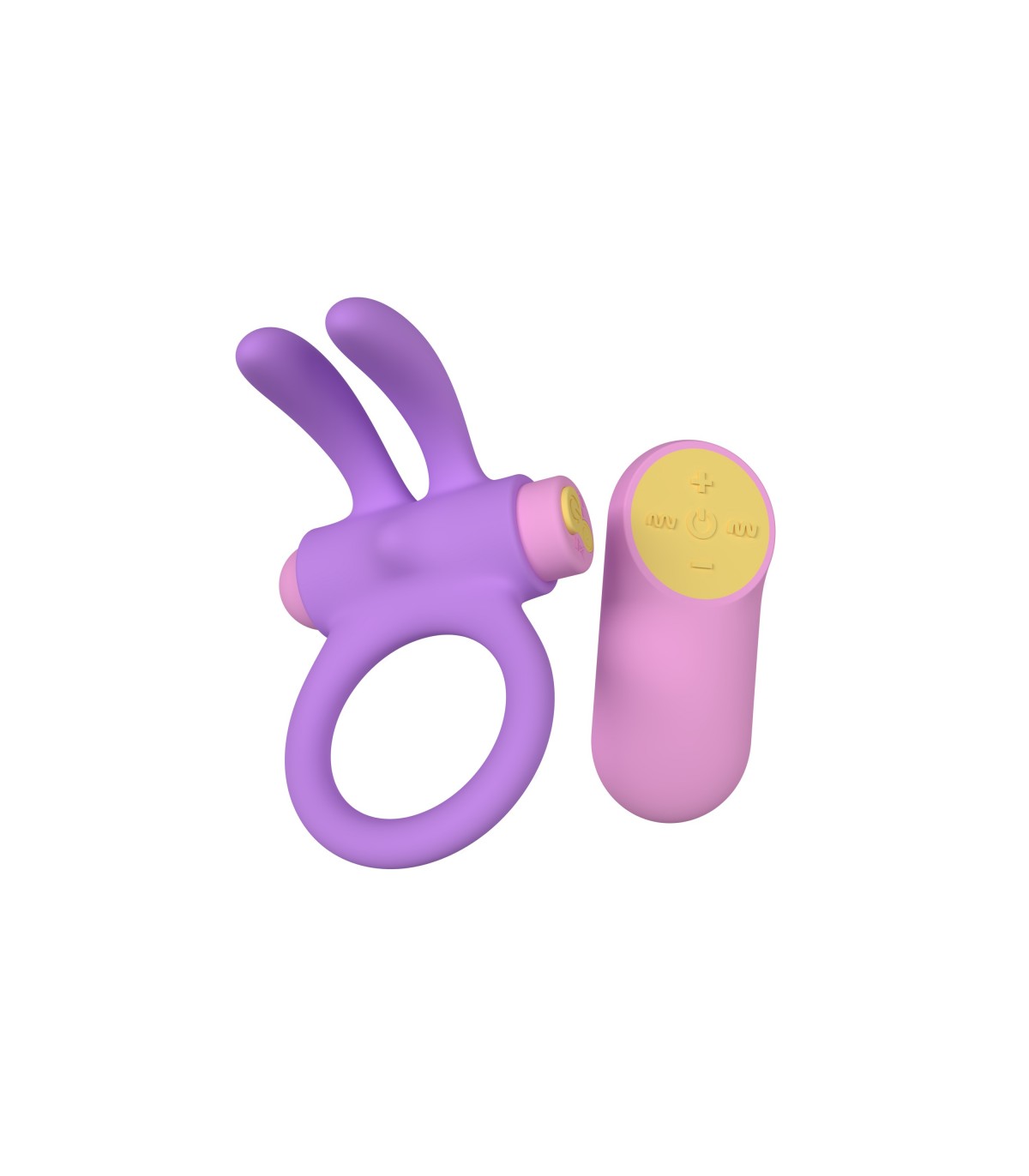RINY VIBRATING RING WITH USB CONTROLLER IN LILAC SILICONE