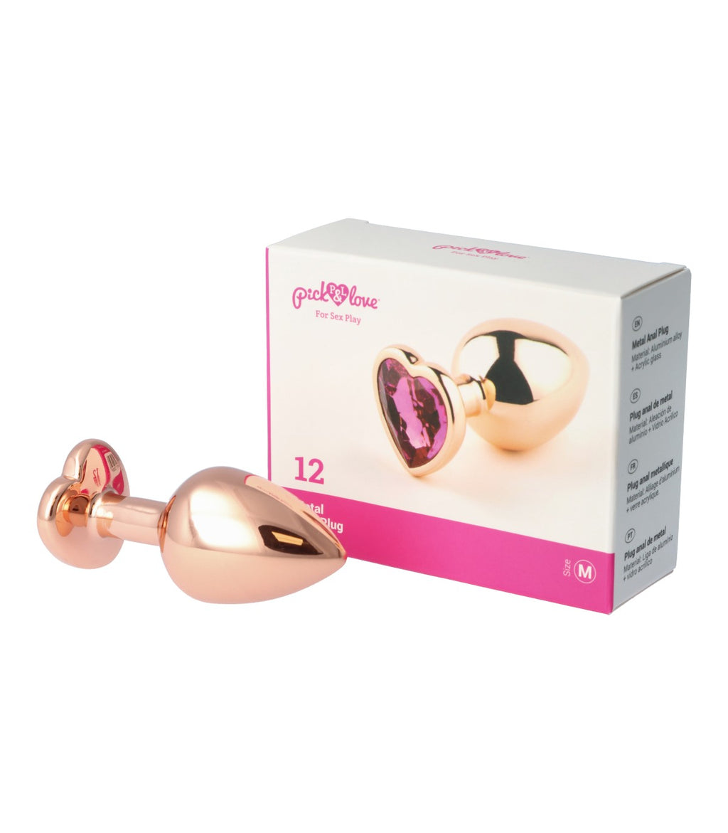 N. 12 PLUG ANALE IN METALLO TAGLIA M