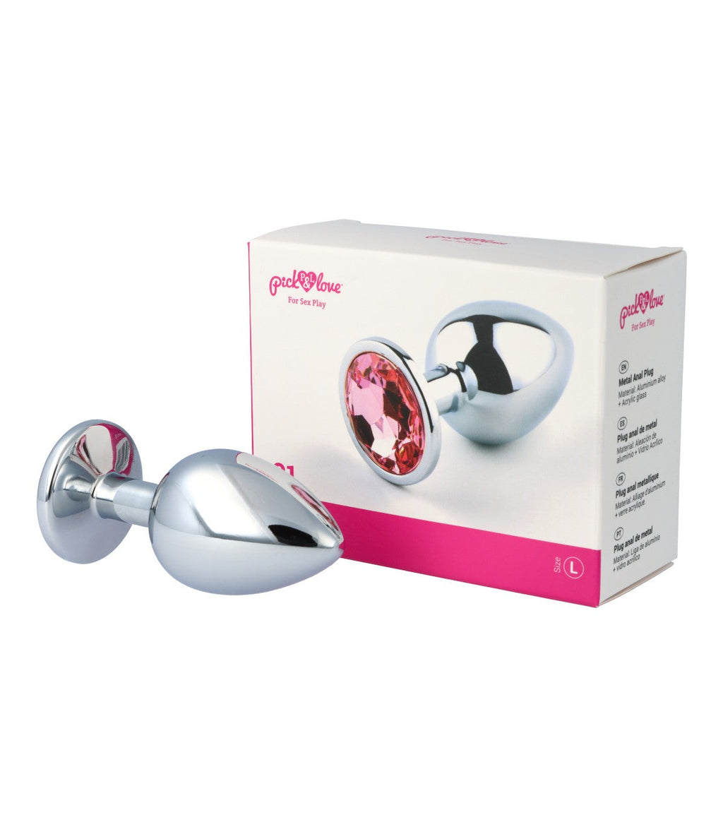 Anal plug in metal no. 21 size L