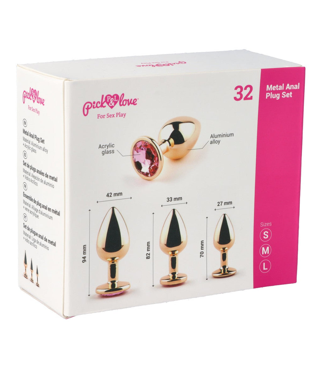 METAL ANAL PLUG SET NO. 32