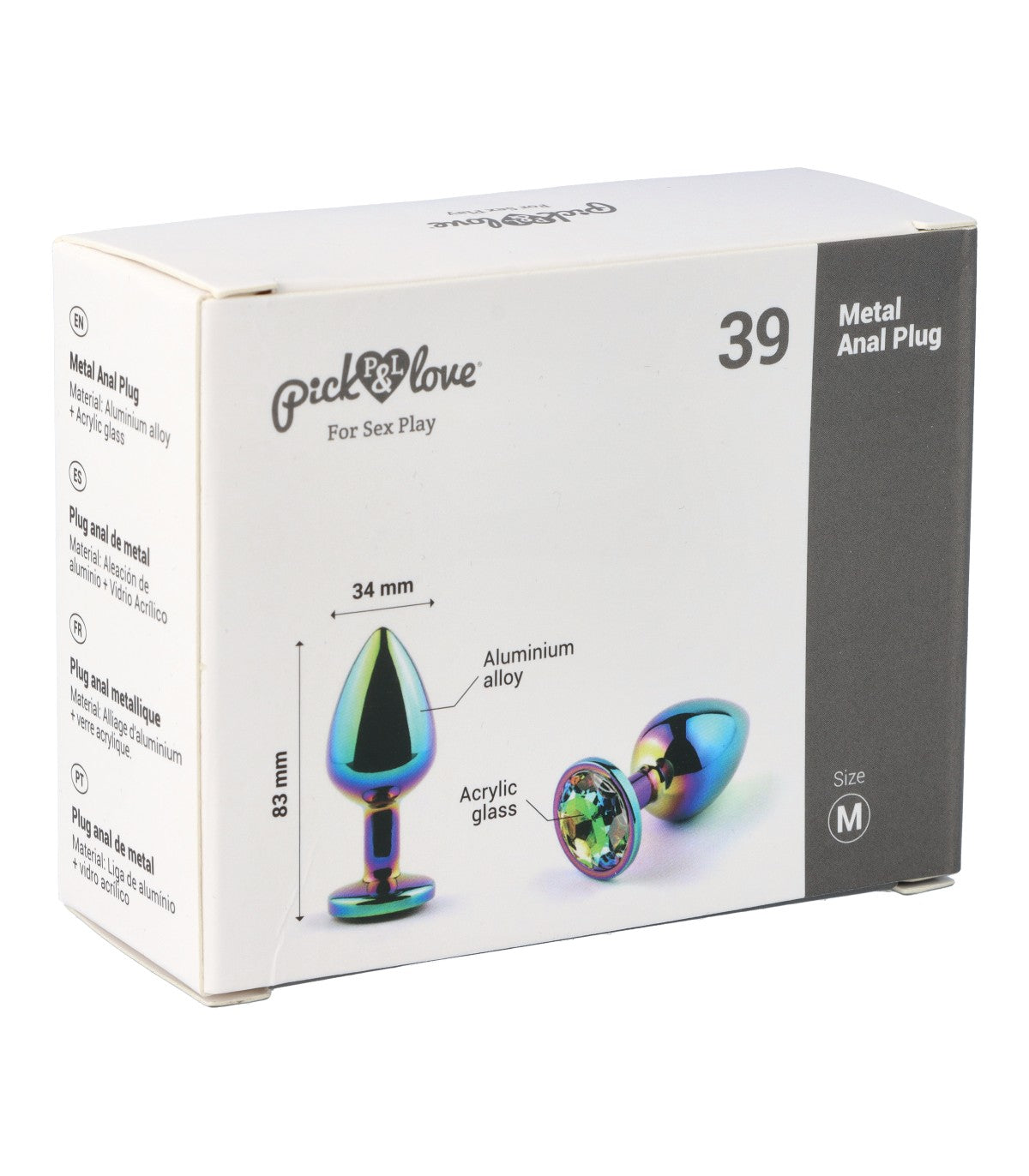 Nº 39 METAL BUTT PLUG SIZE M