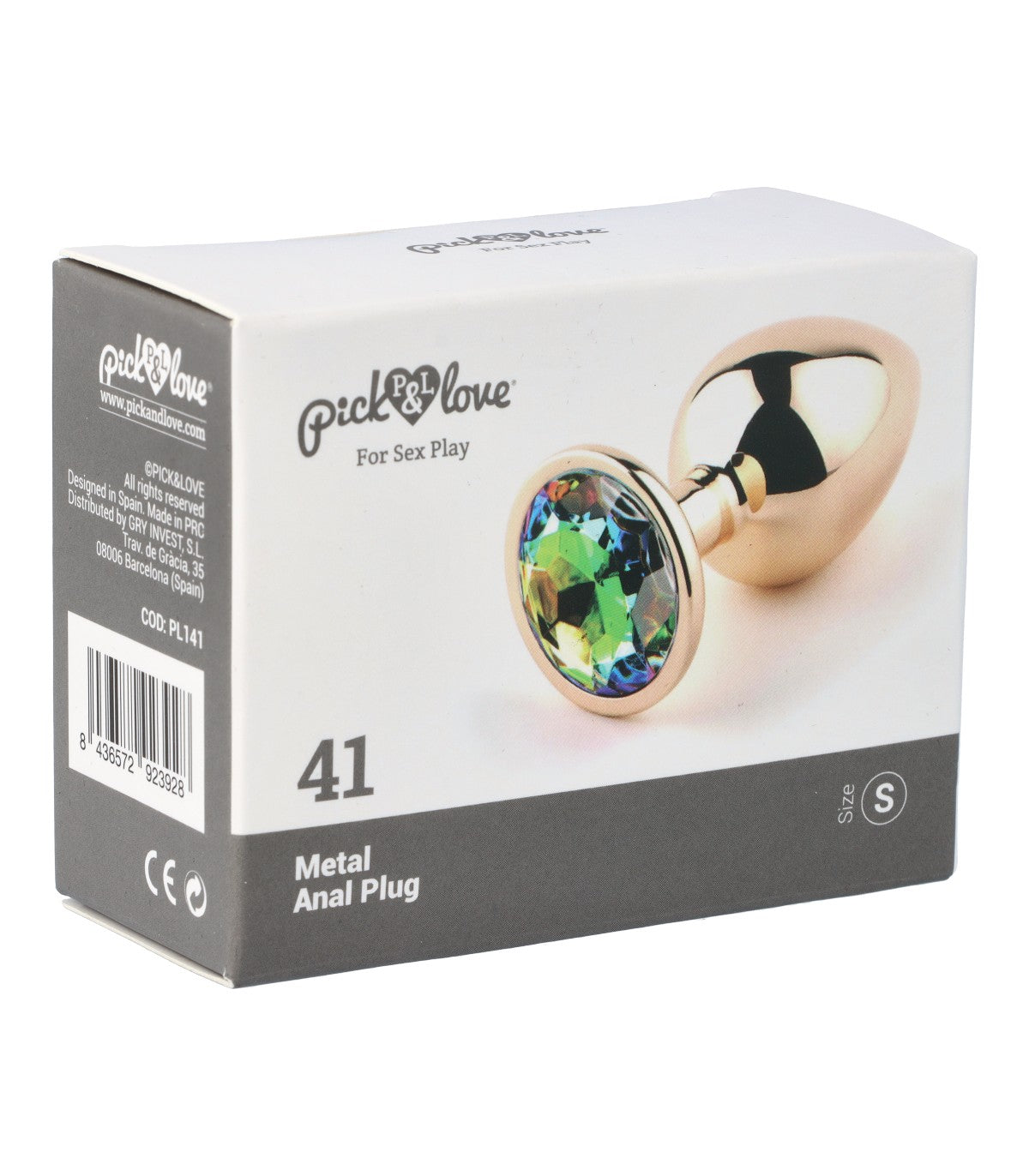No. 41 METAL BUTT PLUG SIZE S