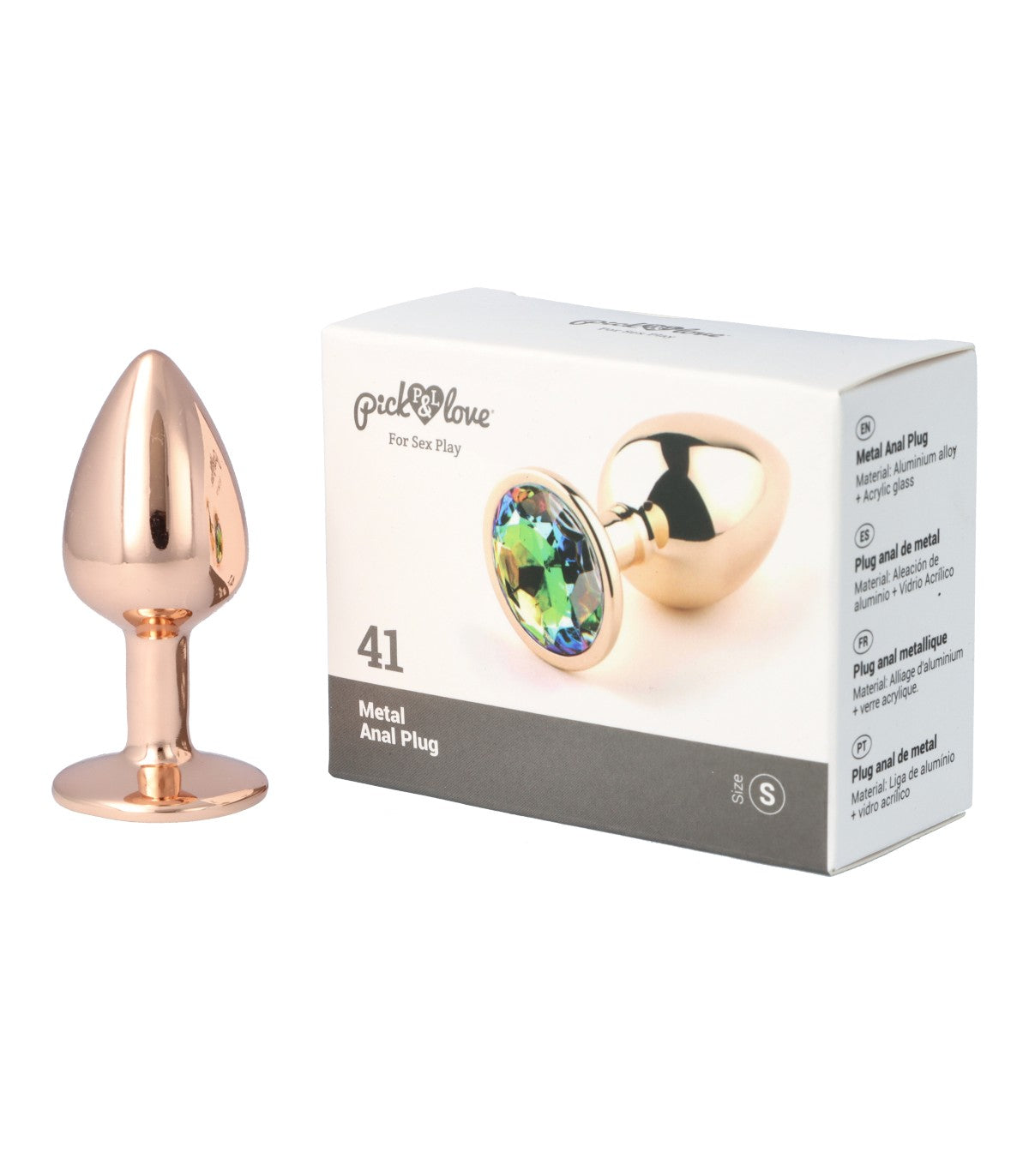 No. 41 METAL BUTT PLUG SIZE S