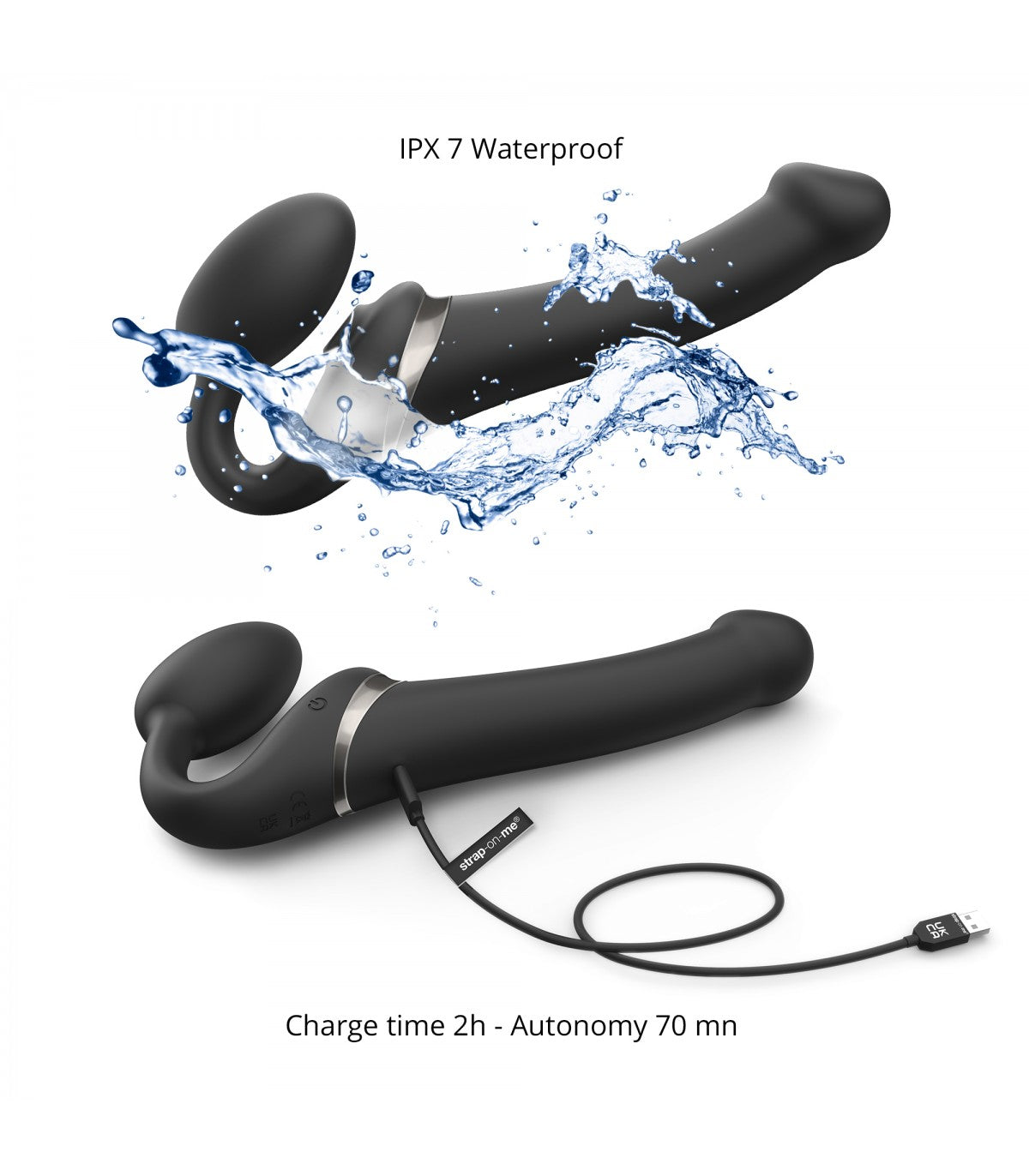 ADJUSTABLE MULTI-ORGASM HARNESS S BLACK