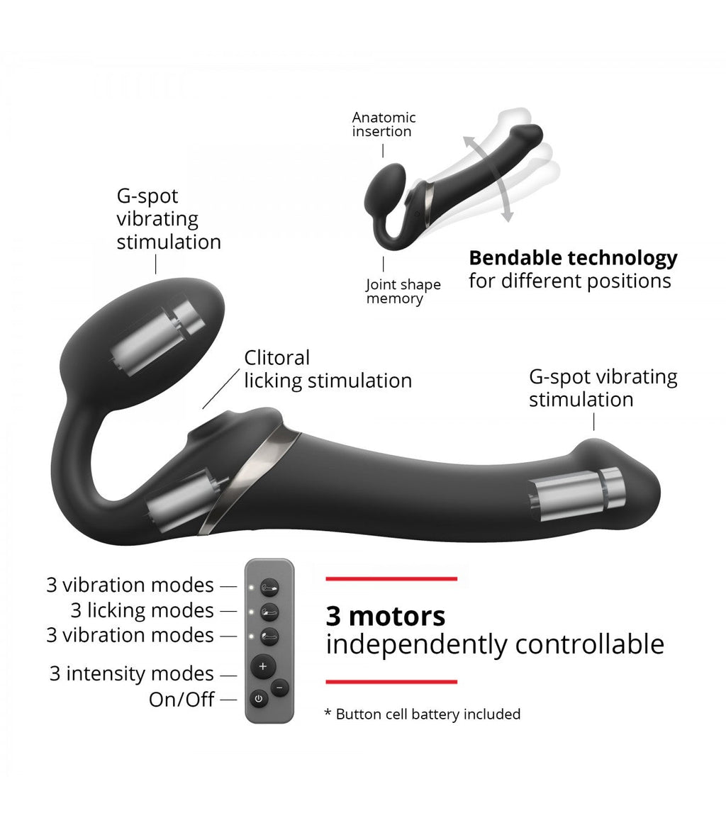 ADJUSTABLE MULTI-ORGASM HARNESS XL BLACK
