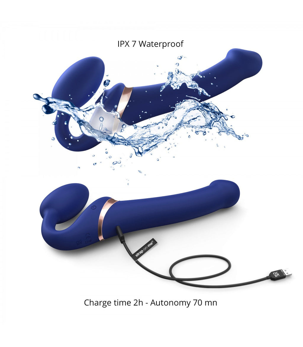 Adjustable Multi-Orgasm Harness Blue