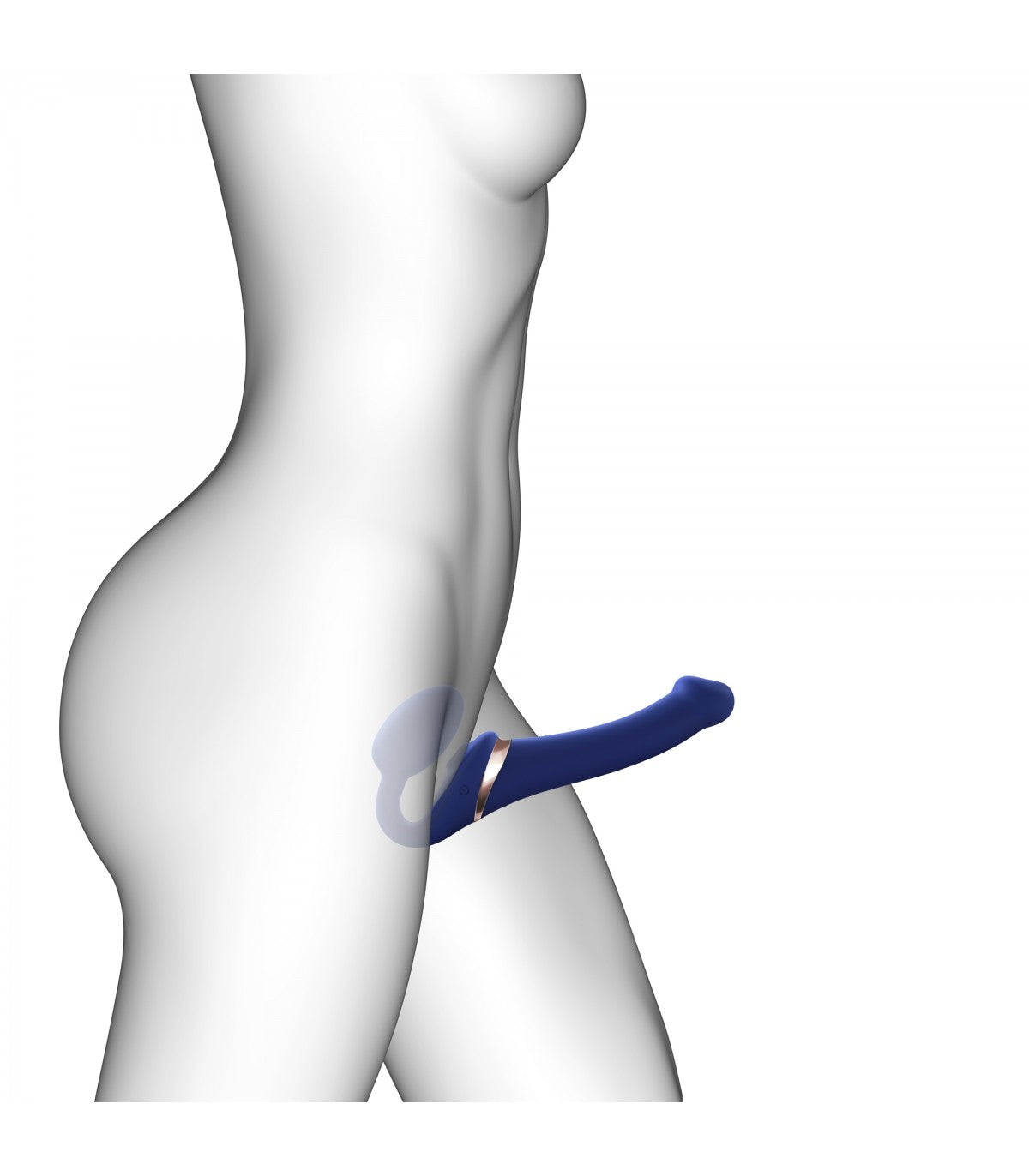 Adjustable Multi-Orgasm Harness Blue