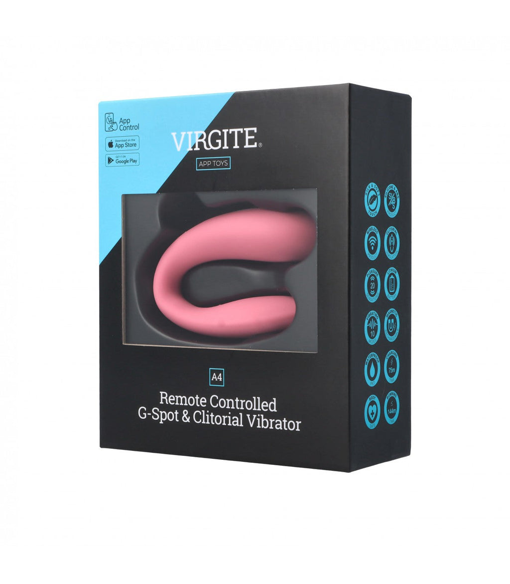 A4 VIBRATOR WITH REMOTE CONTROL FOR G-SPOT AND CLITORIS