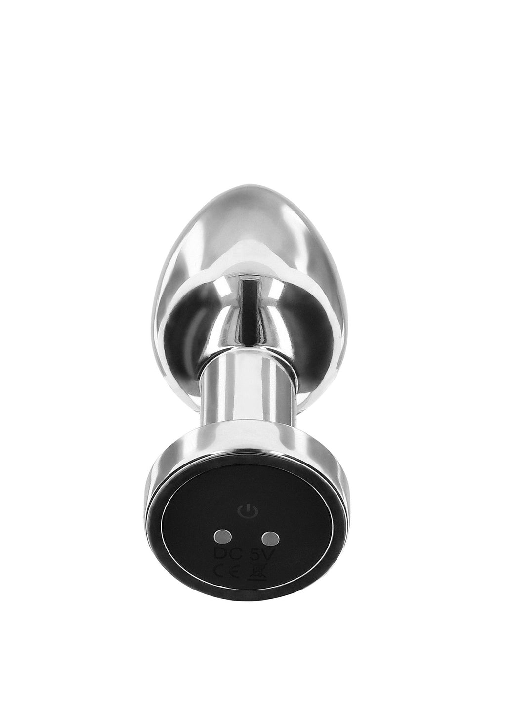 The Silver Medium Glider Vibrating Plug