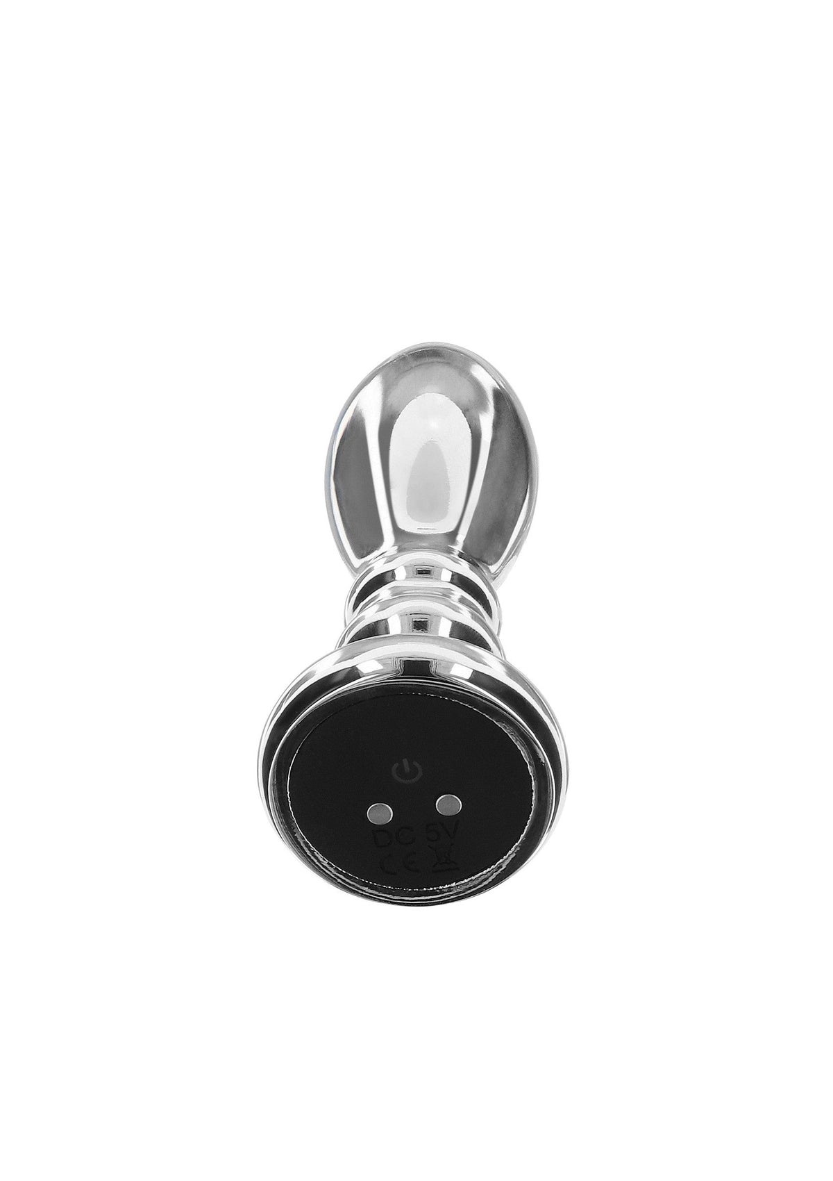 The Slider Vibrating Plug Medium silver vibrator