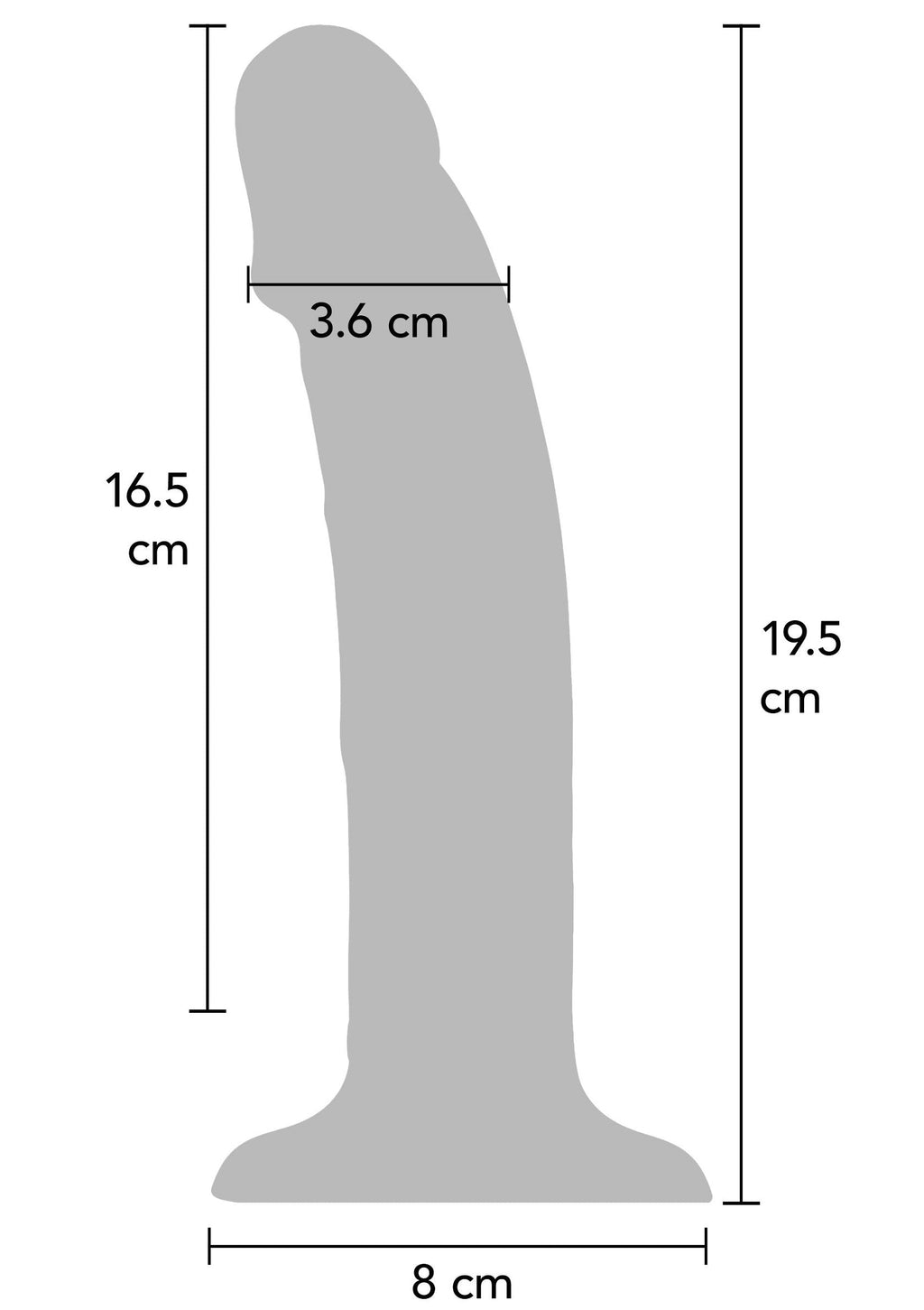 Imbracatura Dong Vibrante Silicone 19,5 cm pelle