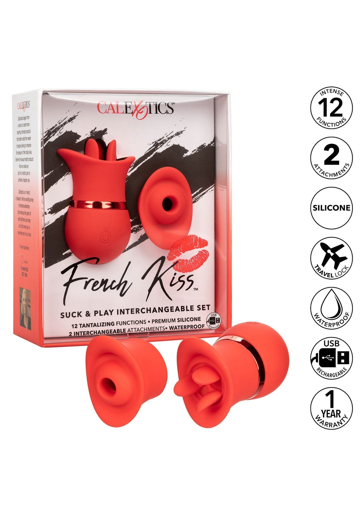French Kiss Suck & Play Set Red