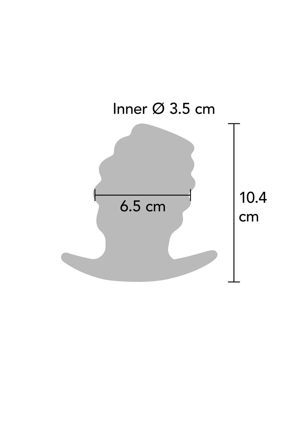 Invader Open Plug Extra Large black