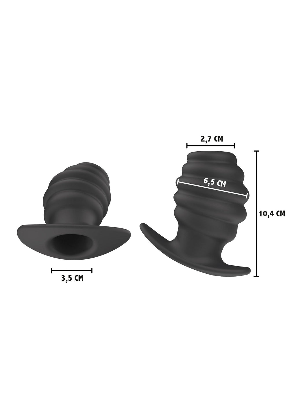 Invader Open Plug Extra Large black