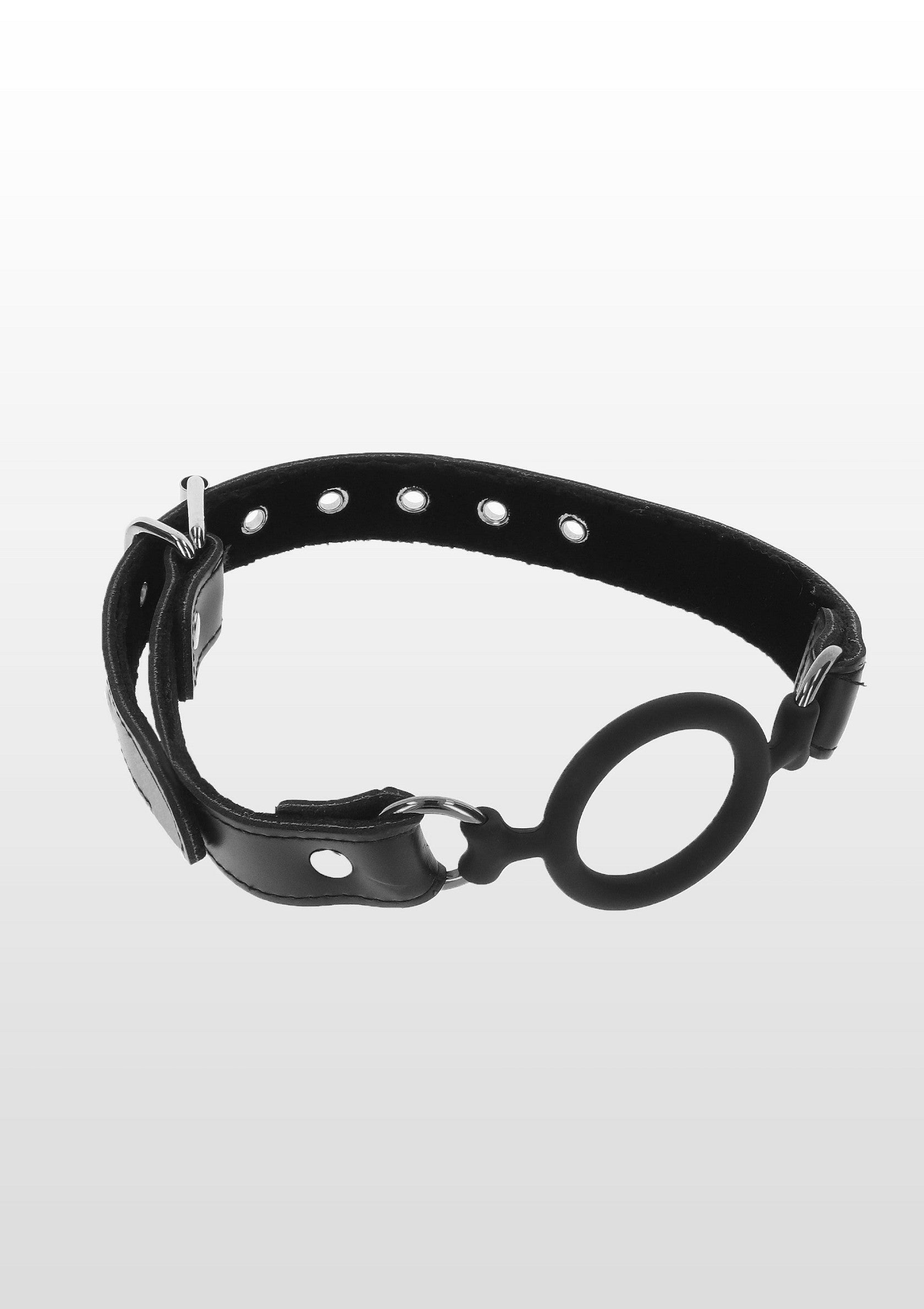 Bavaglio ad anello aperto nero