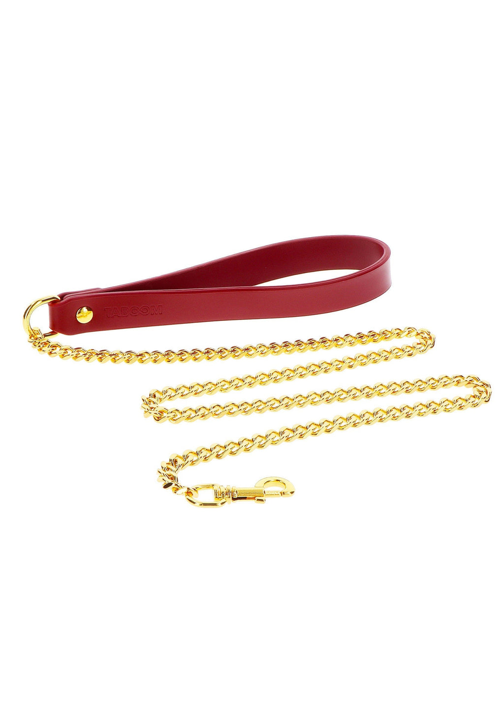 Red chain leash