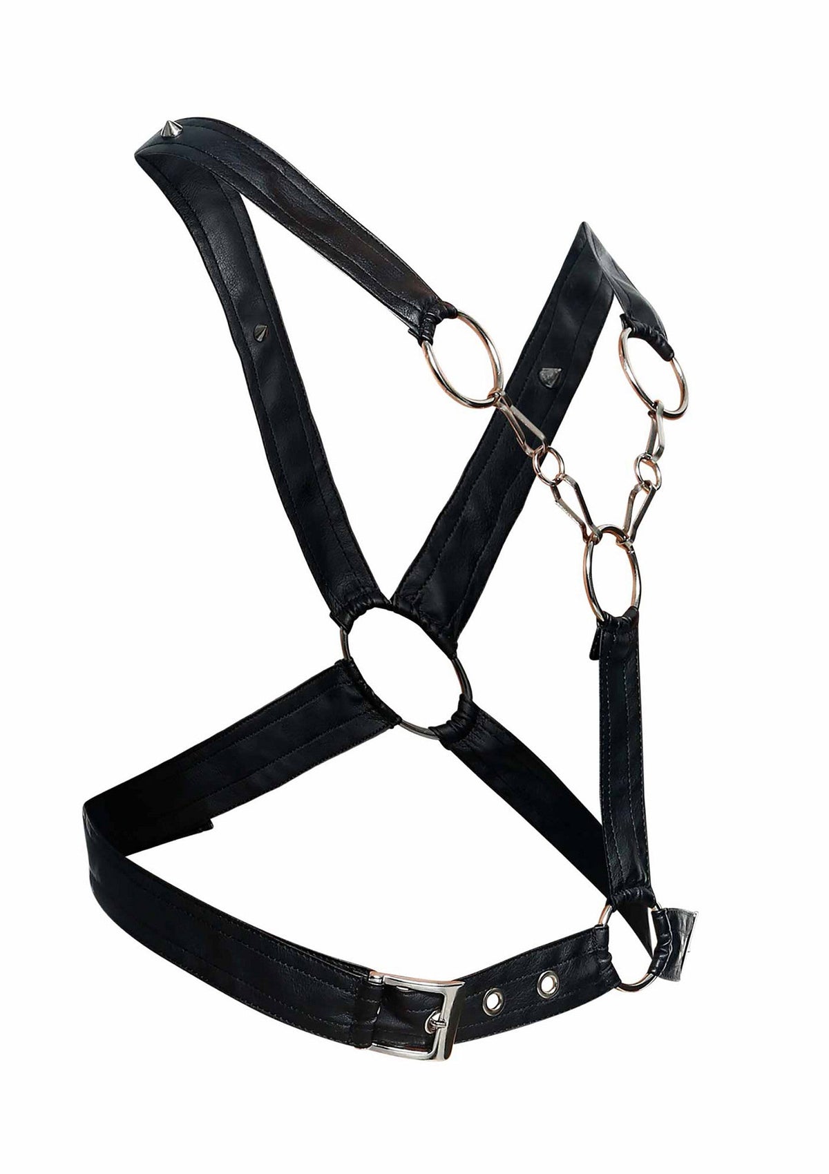 DNGEON Black Cross-chain Harness