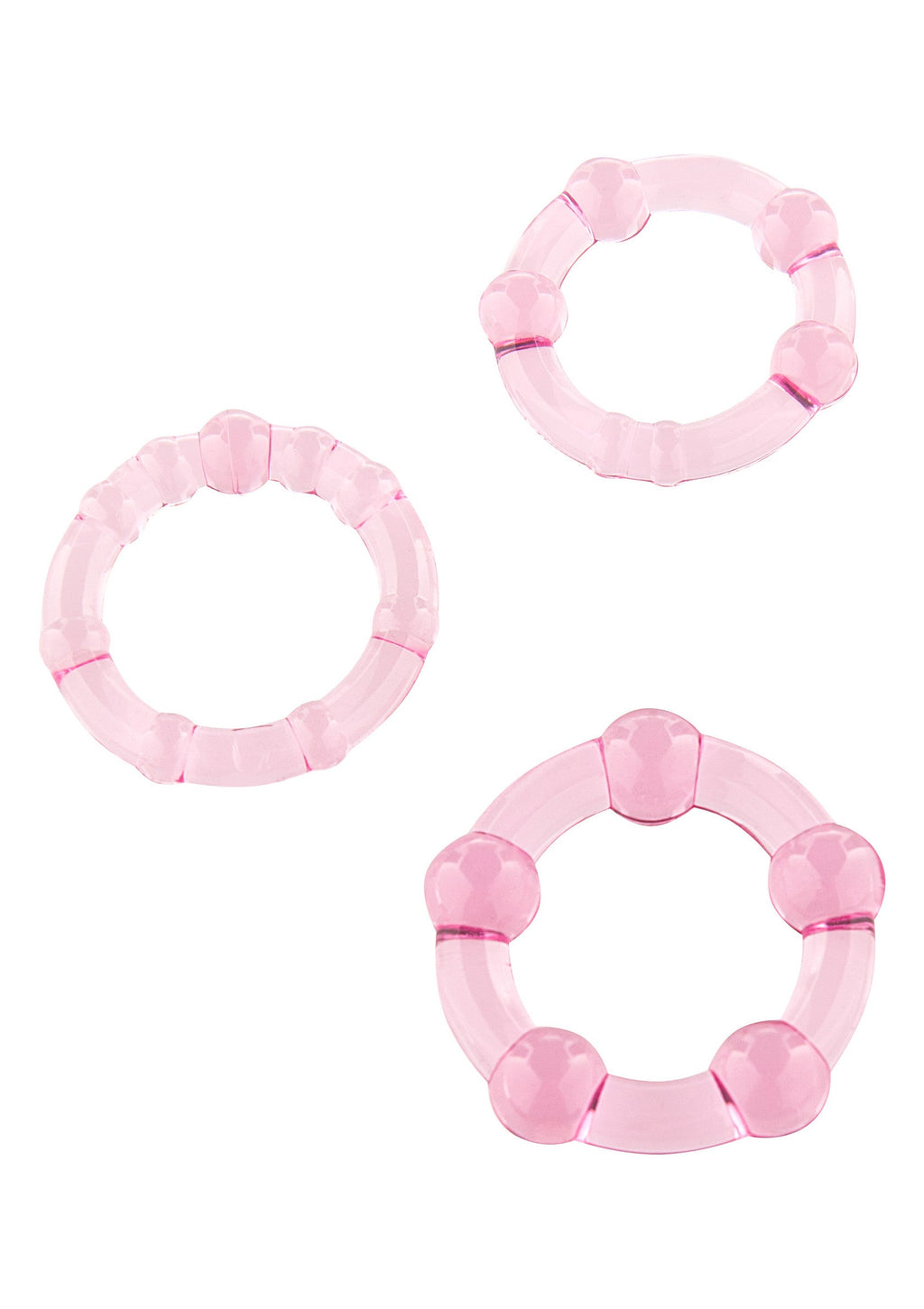 Stay Hard - Three Pink Rings