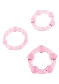 Stay Hard - Three Pink Rings