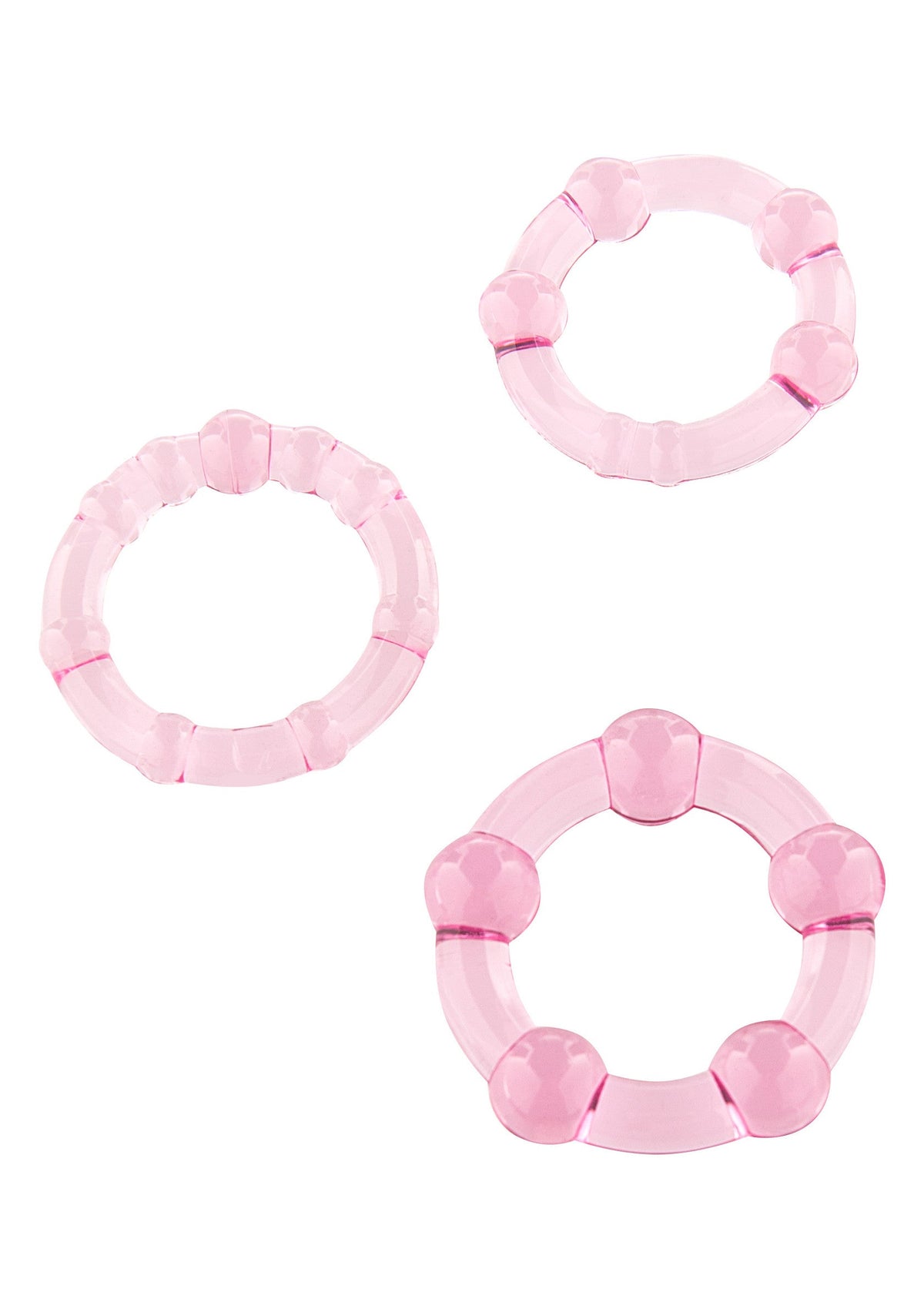 Stay Hard - Three Pink Rings