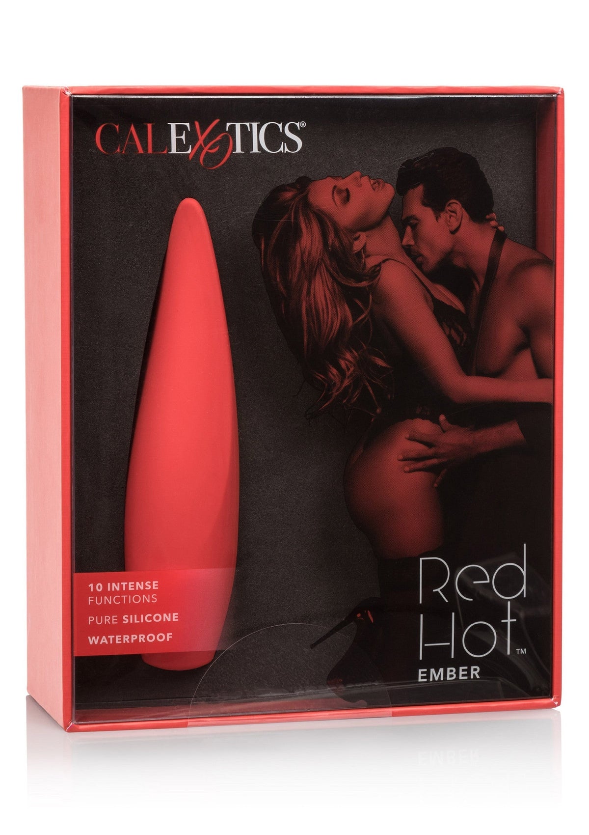Glowing ember red