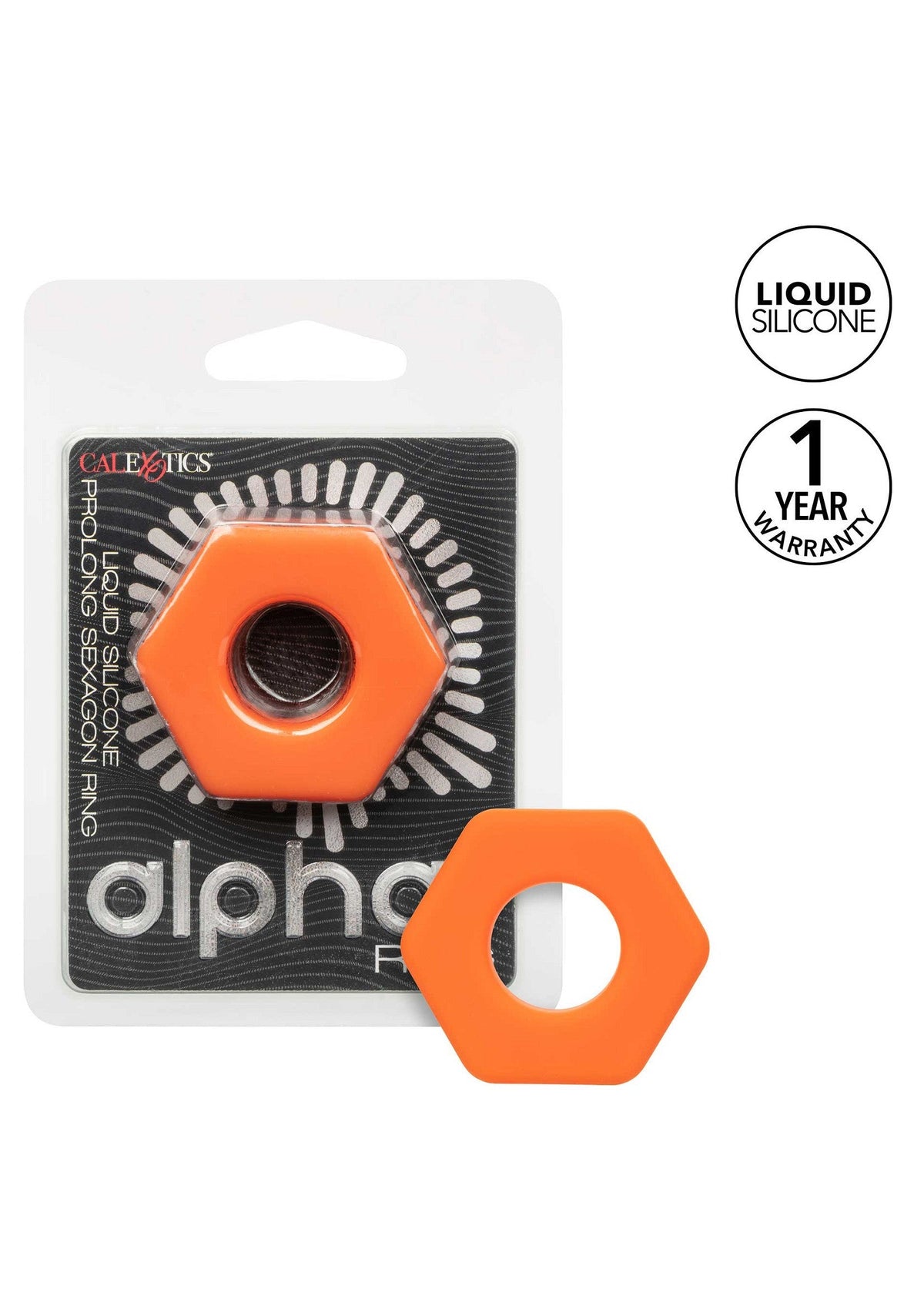 Alpha Prolong Sexagon Ring Orange