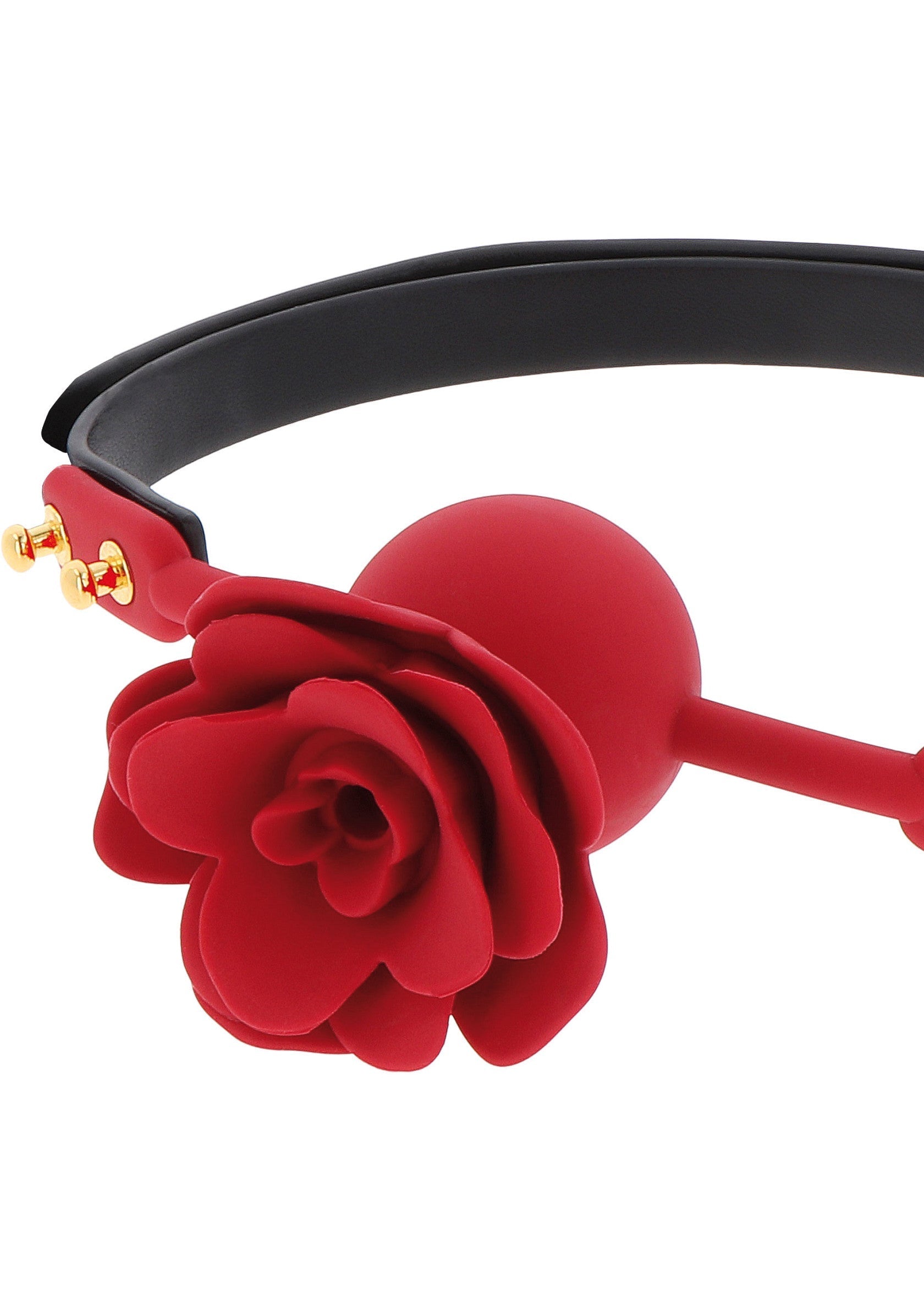 Bavaglio a sfera Wild Roses nero