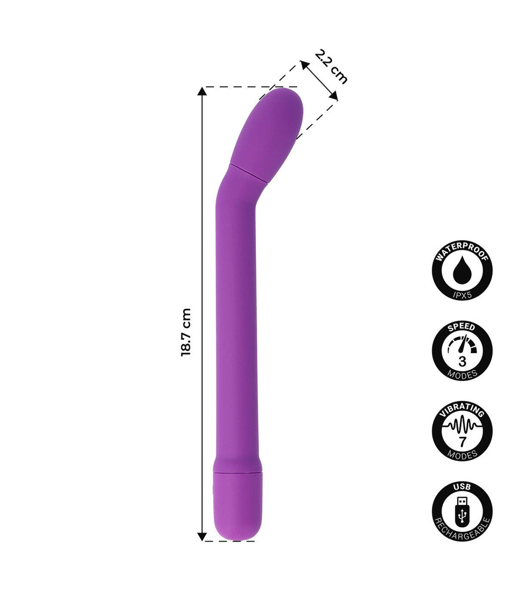 VIBRATORE PUNTO G CARESS VIOLA