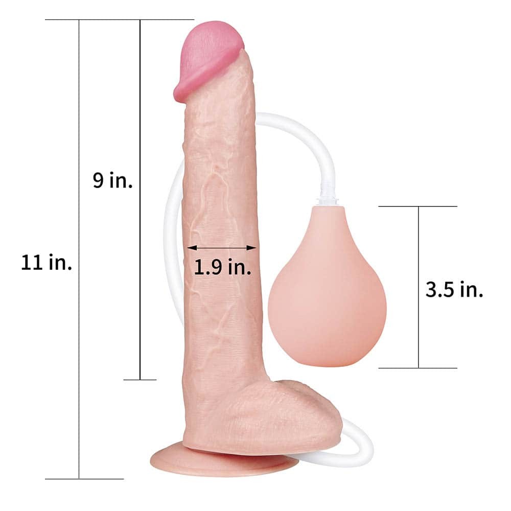 11'' extreme flesh-colored dildo